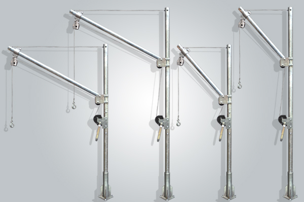 Potences de levage pour pompes et agitateurs : gamme 150–500 kg
